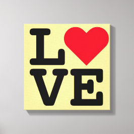 Love Heart Wedding Pas getrouwd Home Room Decor Ca Canvas Afdruk