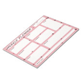 Love Heart Wekelijkse Planner Notitieblok (Schuin)