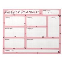 Love Heart Wekelijkse Planner 