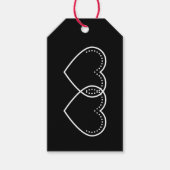 Love Heart White Valentijns Cadeaulabel (Voorkant)