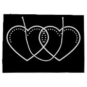 Love Heart White Valentijns Groot Cadeauzakje (Achterkant)