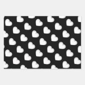 Love Heart White Valentijns's Wrapping Paper Sheet (Voorkant 2)