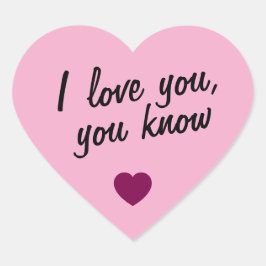 love heart with qoute hart sticker