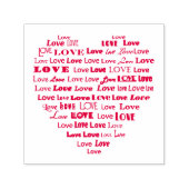 Love Heart Word Cloud Zelfinktende Stempel (Design)
