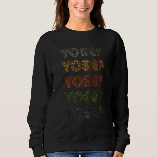 Love Heart Yosef Grungevintage Style Black Yosef Trui (Voorkant)