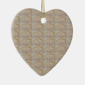 Love Heart Zee Shell Beach Hearts Seashells Summer Keramisch Ornament (Rechts)