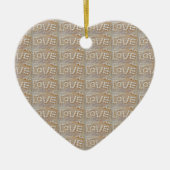 Love Heart Zee Shell Beach Hearts Seashells Summer Keramisch Ornament (Voorkant)