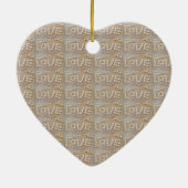Love Heart Zee Shell Beach Hearts Seashells Summer Keramisch Ornament (Achterkant)