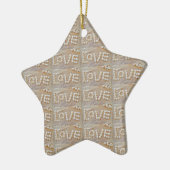 Love Heart Zee Shell Beach Hearts Seashells Summer Keramisch Ornament (Links)