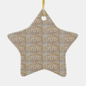 Love Heart Zee Shell Beach Hearts Seashells Summer Keramisch Ornament (Achterkant)