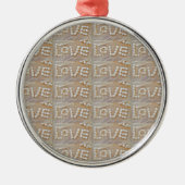 Love Heart Zee Shell Beach Hearts Seashells Summer Metalen Ornament (Voorkant)