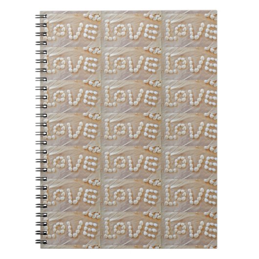 Love Heart Zee Shell Beach Hearts Seashells Summer Notitieboek (Voorkant)