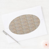 Love Heart Zee Shell Beach Hearts Seashells Summer Ovale Sticker (Envelop)
