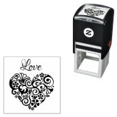 Love Heart Zelfinktende Stempel (In situ)