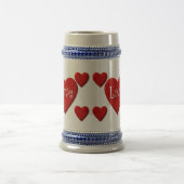 Love Hearts 22 oz Stein Bierpul (Center)