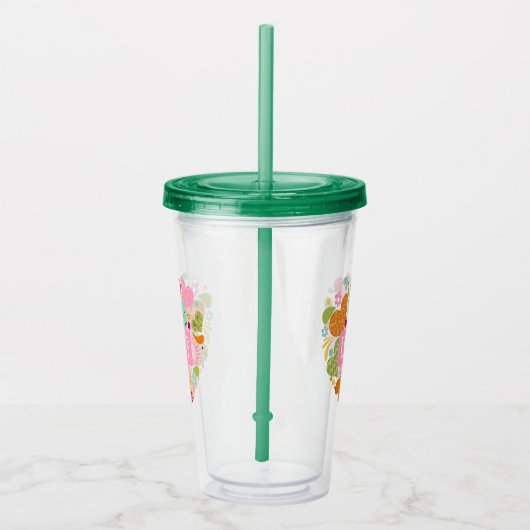 Love Hearts Acryl Drinkbeker (Rechts)