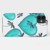 Love Hearts and Dragonflies Turquoise Case-Mate iPhone Case (Achterkant (horizontaal))