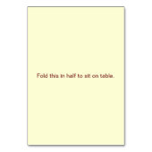 Love Hearts and Red Rose Wedding Folded Table Kaar Kaart (Achterkant)