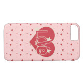Love Hearts and Stars Case-Mate iPhone Case (Achterkant (Horizontaal))