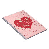 Love Hearts and Stars Notitieboek (Rechterzijde)