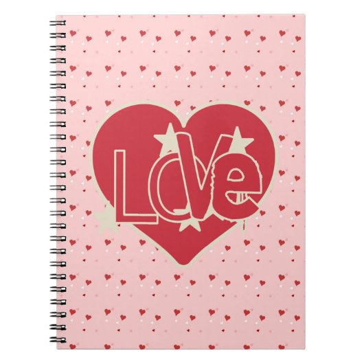 Love Hearts and Stars Notitieboek (Voorkant)