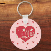 Love Hearts and Stars Sleutelhanger (Voorkant)