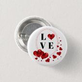 Love Hearts Artwork Design Ronde Button 3,2 Cm (Voorkant /achterkant)