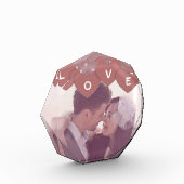 Love Hearts Banner Romantic Overlaid Custom Photo Fotoblokken (Links)