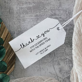 Love Hearts Bedankt voor je plezier Cadeaulabel