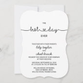 Love Hearts Best Day Ever Wedding Kaart (Voorkant)