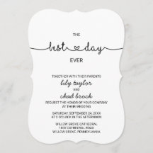 Love Hearts Best Day Ever Wedding