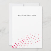 Love Hearts Bicycle Valentijn Aangepast op maat Notitiekaartje (Achterkant)