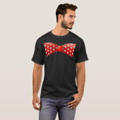 Love Hearts Bow Stropdas Valentijnsdag Gift T-shirt (Voorkant volledig)