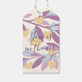 Love Hearts Branches Valentijn Flowers Vakantie Cadeaulabel