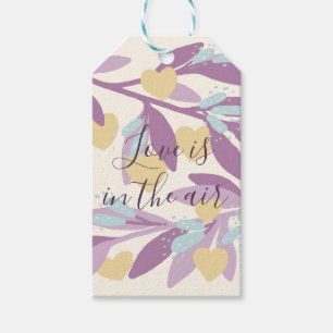 Love Hearts Branches Valentijn Flowers Vakantie Cadeaulabel