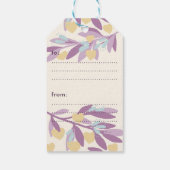 Love Hearts Branches Valentijn Flowers Vakantie Cadeaulabel (Achterkant)