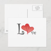 Love Hearts Briefkaart (Voorkant / Achterkant)