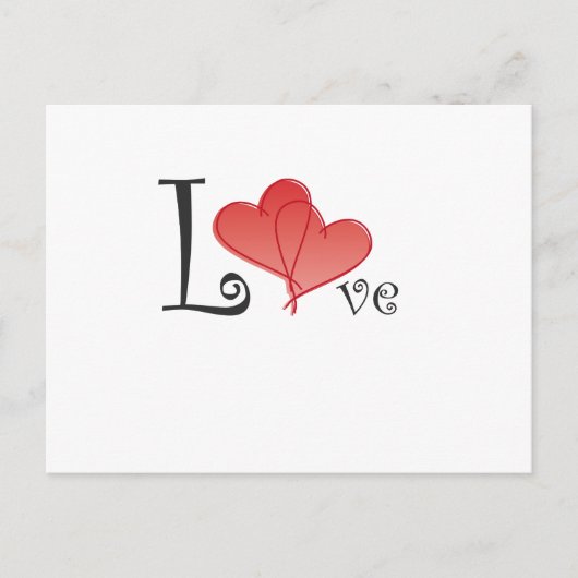 Love Hearts Briefkaart (Voorkant)