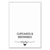 Love Hearts Buffet Food Labels Kaart (Voorkant)