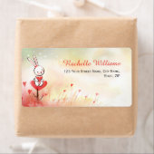 Love Hearts Bunny Shipping Labels (Insitu)