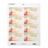 Love Hearts Bunny Shipping Labels (Full Sheet)