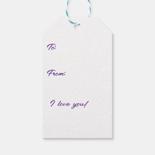 Love Hearts Cadeaulabel (Achterkant)