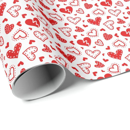 Love Hearts Cadeaupapier (Rol Hoek)