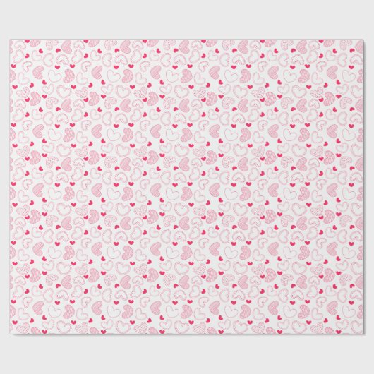 Love Hearts Cadeaupapier (Vlak)