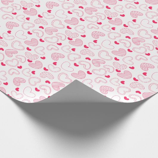Love Hearts Cadeaupapier (Hoek)