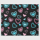 Love Hearts Cadeaupapier (Vlak)