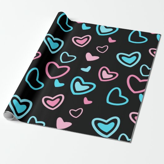 Love Hearts Cadeaupapier (Uitgerold)