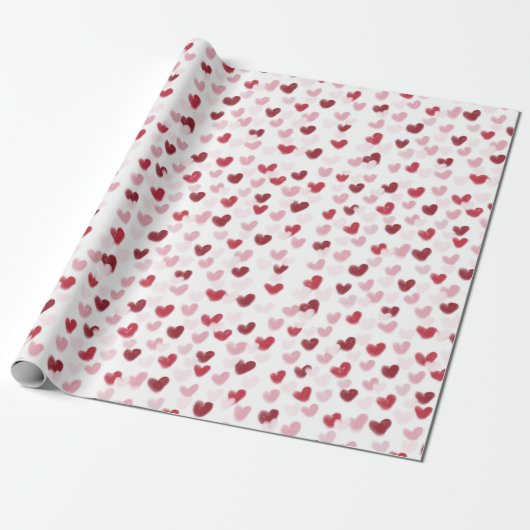 Love Hearts Cadeaupapier (Uitgerold)