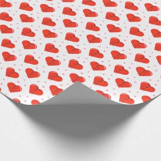 Love Hearts Cadeaupapier (Hoek)