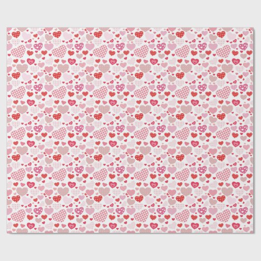 Love Hearts Cadeaupapier (Vlak)